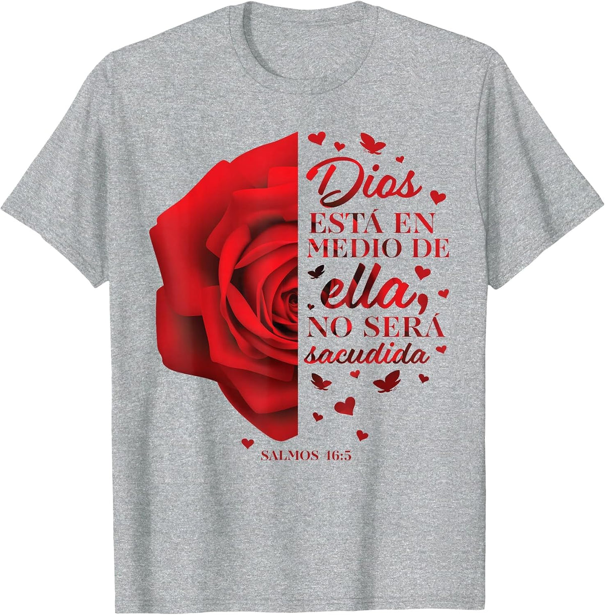 Cute Christian Shirts Women Mom Her Kids Spanish Bible Verse T-Shirt - Heather Grey