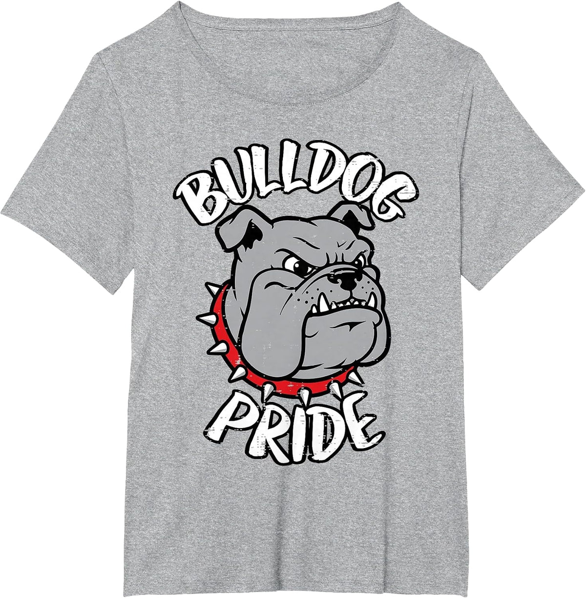Bulldog Pride Girls Youth Teen Kids Men Boys Women T-Shirt - Heather Grey