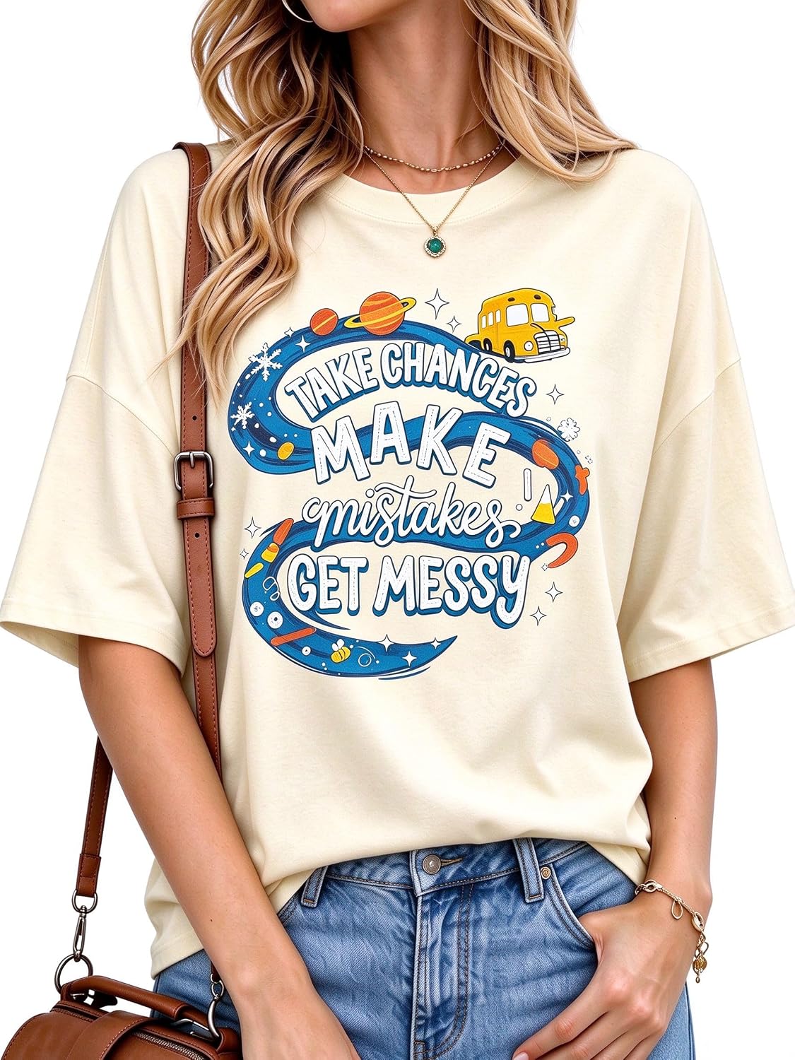 Teacher Shirts for Women Funny Kindergarten Teacher Shirt Cute Graphic Shirt Crewneck Short Sleeve Top - Apricot1