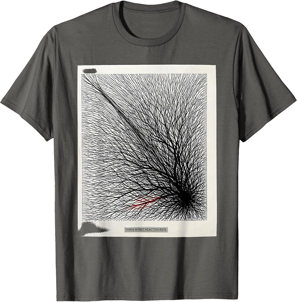 Men's I Have A Fast Reaction Rate Funny Science Chemistry Nerd T-Shirt - Asphalt Grey