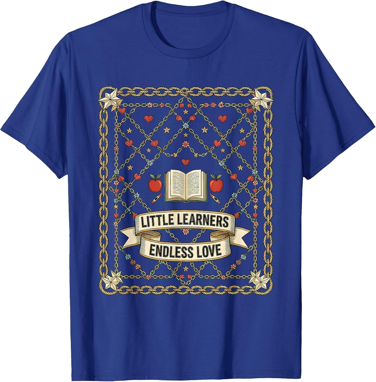 Men's Little Learners Endless Love Preschool Teacher T-Shirt - Royal Blue