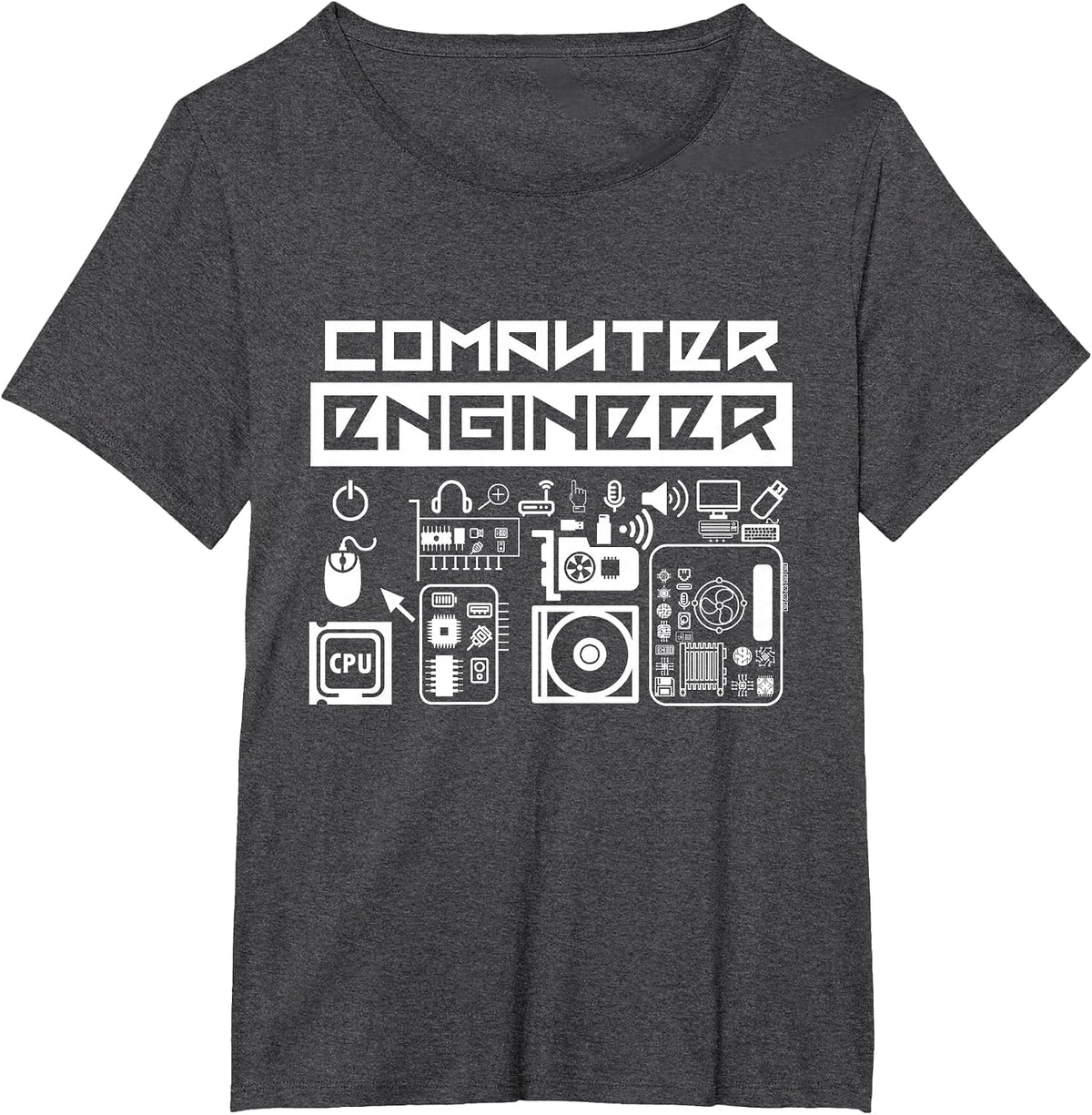Computer Engineer Coder Programming Coding Programmer T-Shirt - Dark Heather Grey