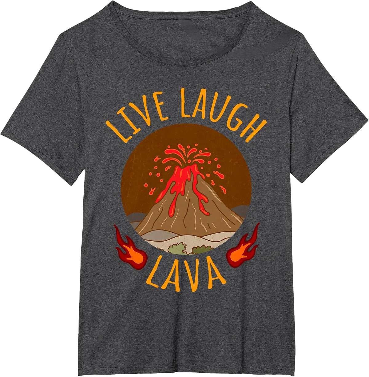Live Laugh Lava Mineralogist Geologist Shirt T-Shirt - Dark Heather Grey