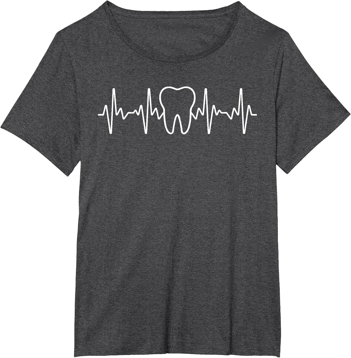 Cute Tooth Art for Men Women Dental Hygienist Assistant T-Shirt - Dark Heather Grey