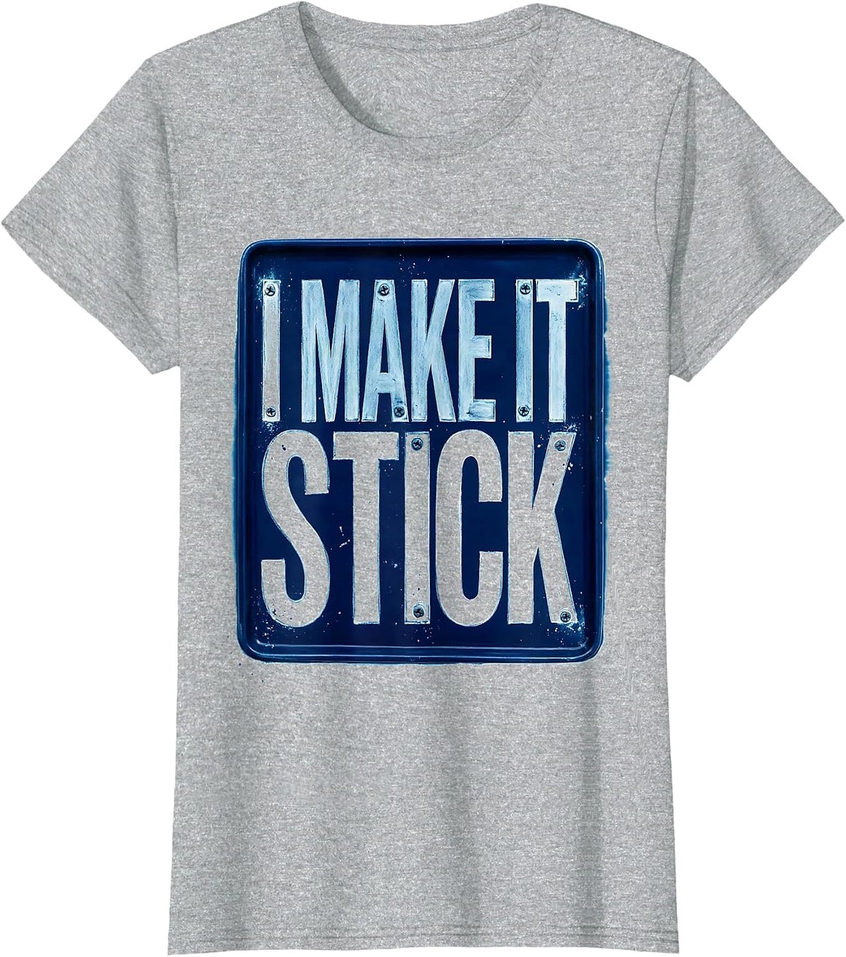 I Make It Stick Welder Graphic Design T-Shirt - Heather Grey