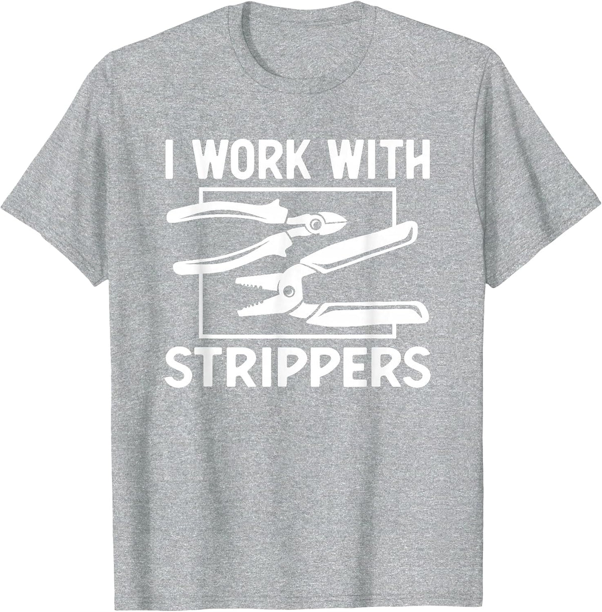 Funny Electrician Art for Men Dad Electronics Engineer Humor T-Shirt - Heather Grey