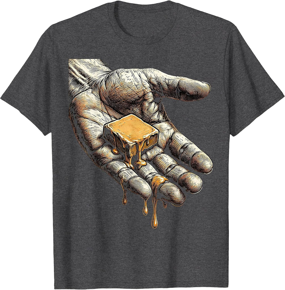 Men's Periodic Table Element Lick Chemistry Science T-Shirt - Dark Heather Grey