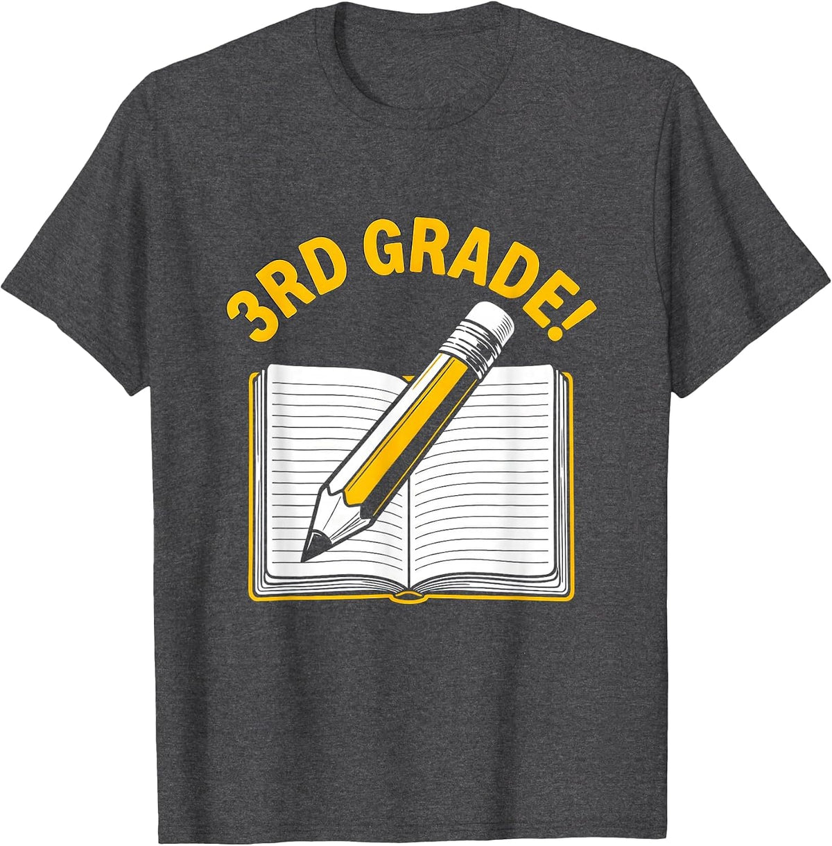 3rd Grade Back To School First Day of School Kids T-Shirt - Dark Heather Grey