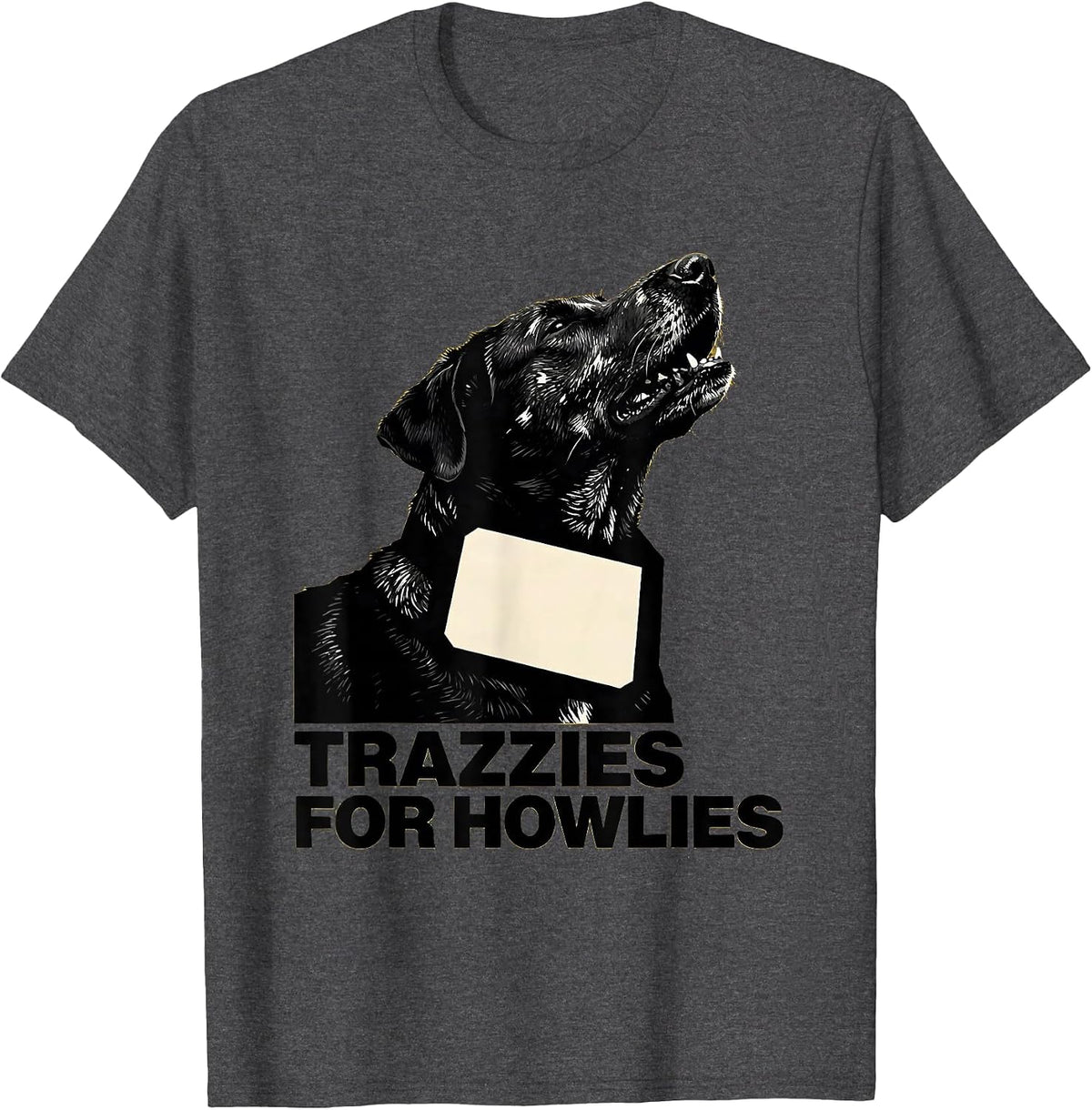 Trazzies For Howlies Midcentury Modern Vet Tech Humor T-Shirt - Dark Heather Grey
