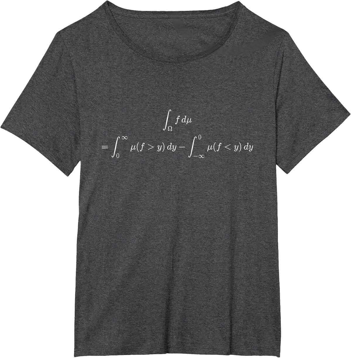 Lebesgue's Integral & Measure Theory Calculus Math T-Shirt - Dark Heather Grey