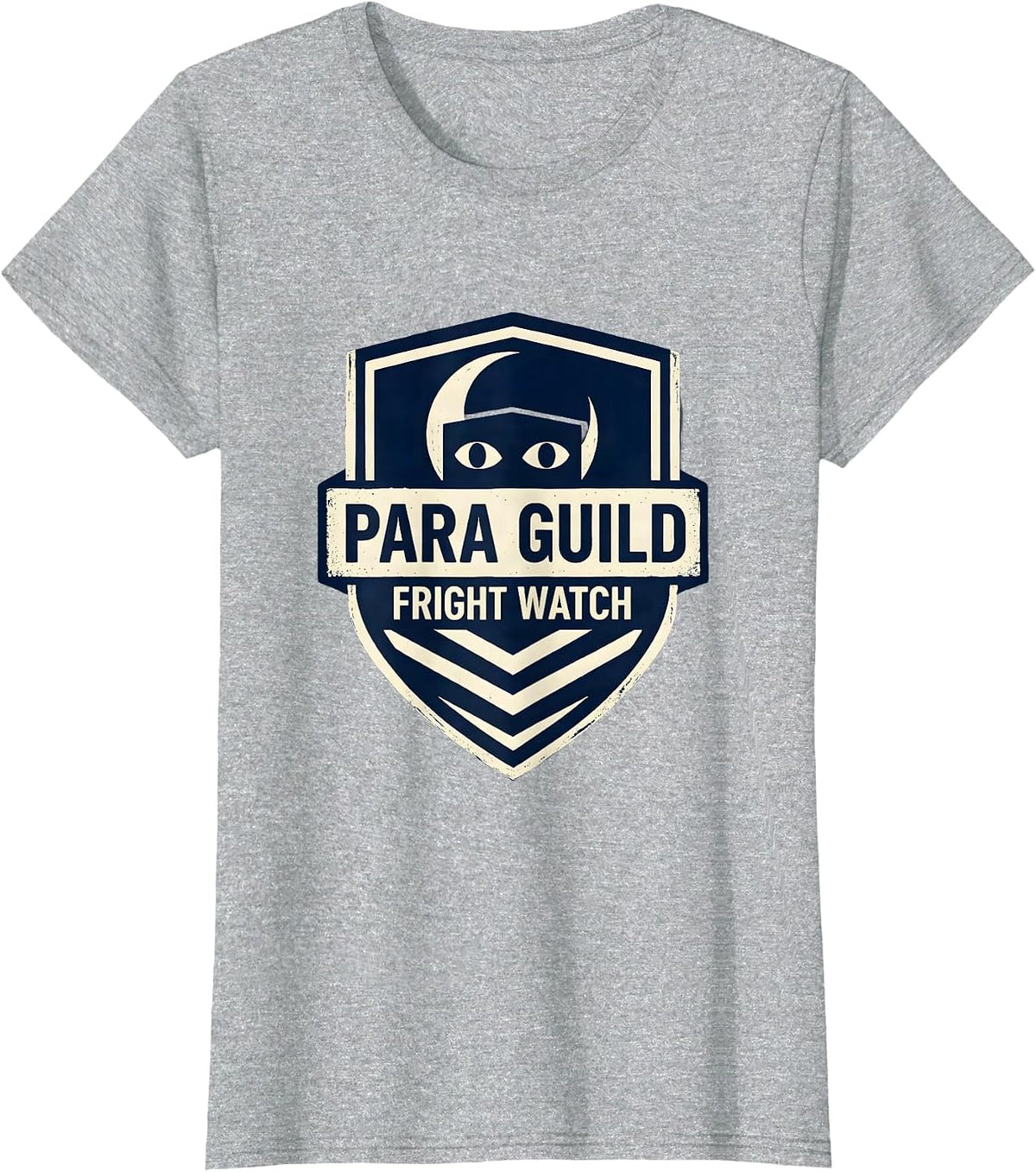 Para Guild Fright Watch Punny Paraeducator Halloween Ghost T-Shirt - Heather Grey