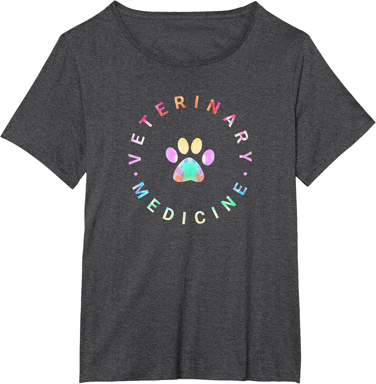 Veterinarian Tie Dye Sweater, Veterinary Medicine Vet School T-Shirt - Dark Heather Grey