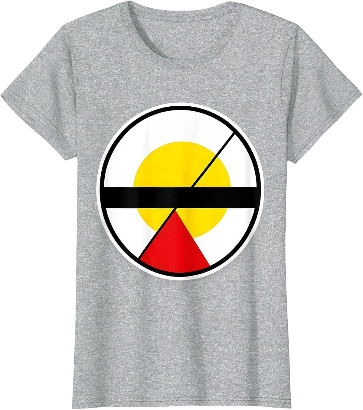 Sun As A Lone Dot In Vast Sky Graphic T-Shirt - Heather Grey
