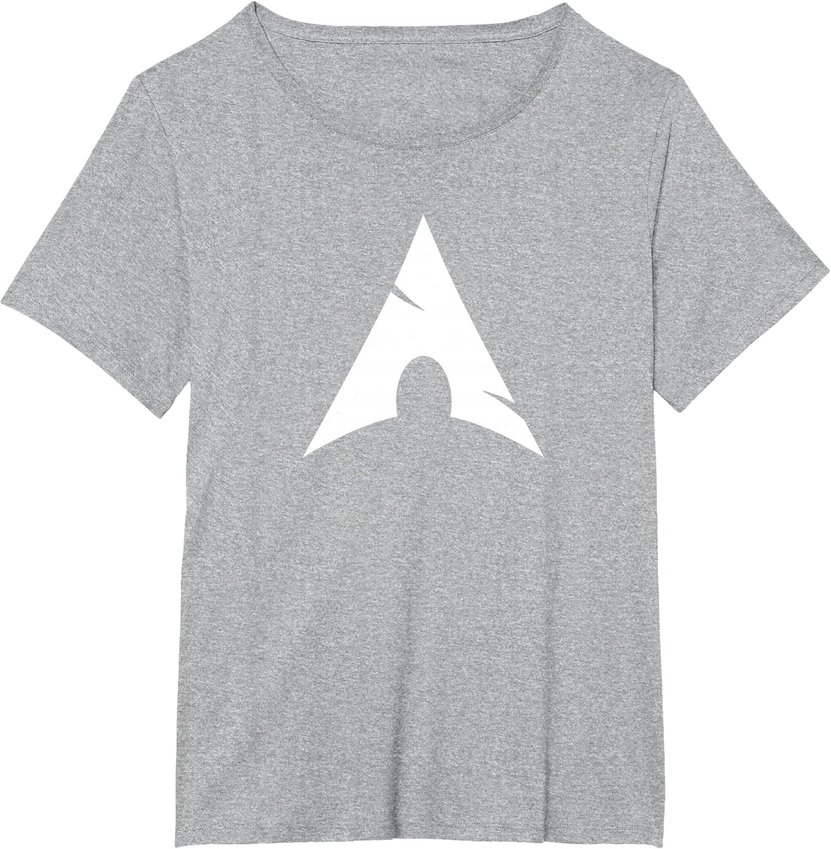 Arch Linux Lover T-Shirt with White Logo Open Source Os tee T-Shirt - Heather Grey