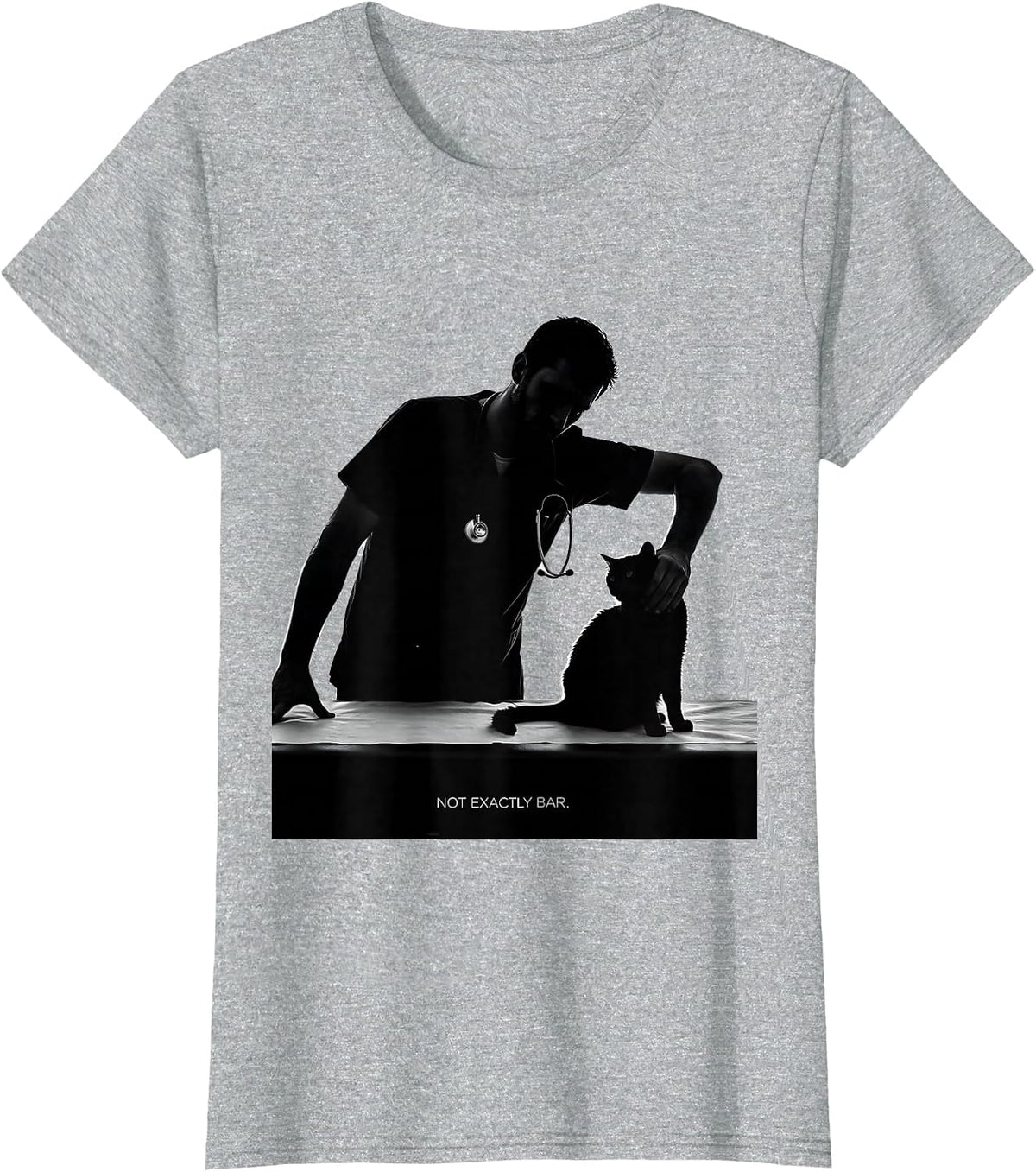 Women's Not Exactly BAR Funny Vet Tech Halloween Veterinary Clinic T-Shirt - Heather Grey