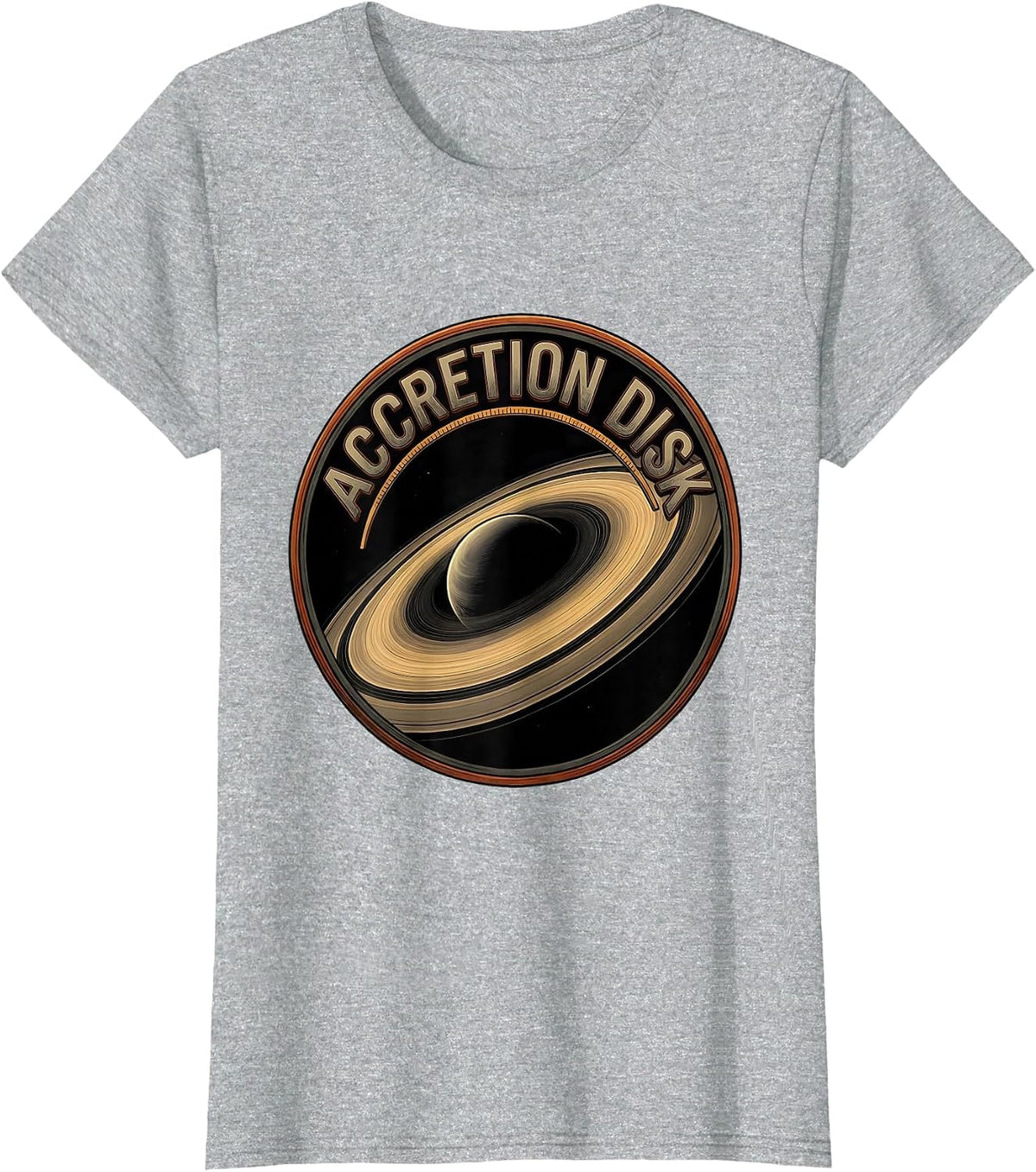 Women's Accretion Disk Black Hole Physics Astrophysics Enthusiast T-Shirt - Heather Grey