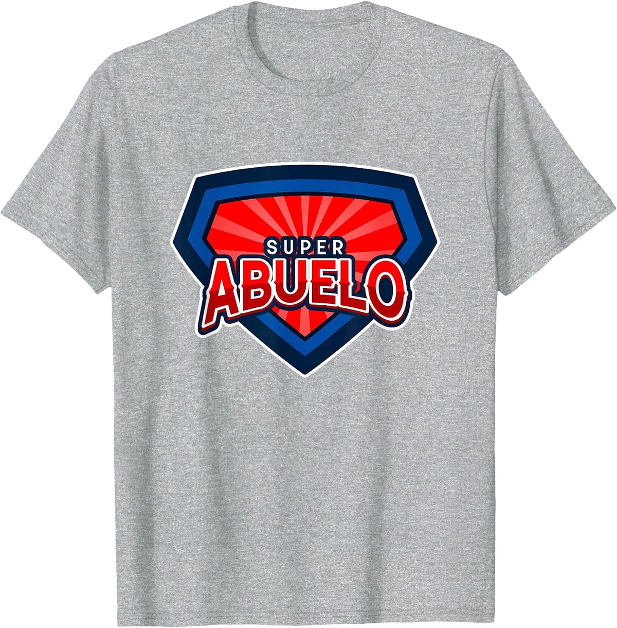 Super Abuelo Spanish Grandpa Funny Hero T-Shirt - Heather Grey