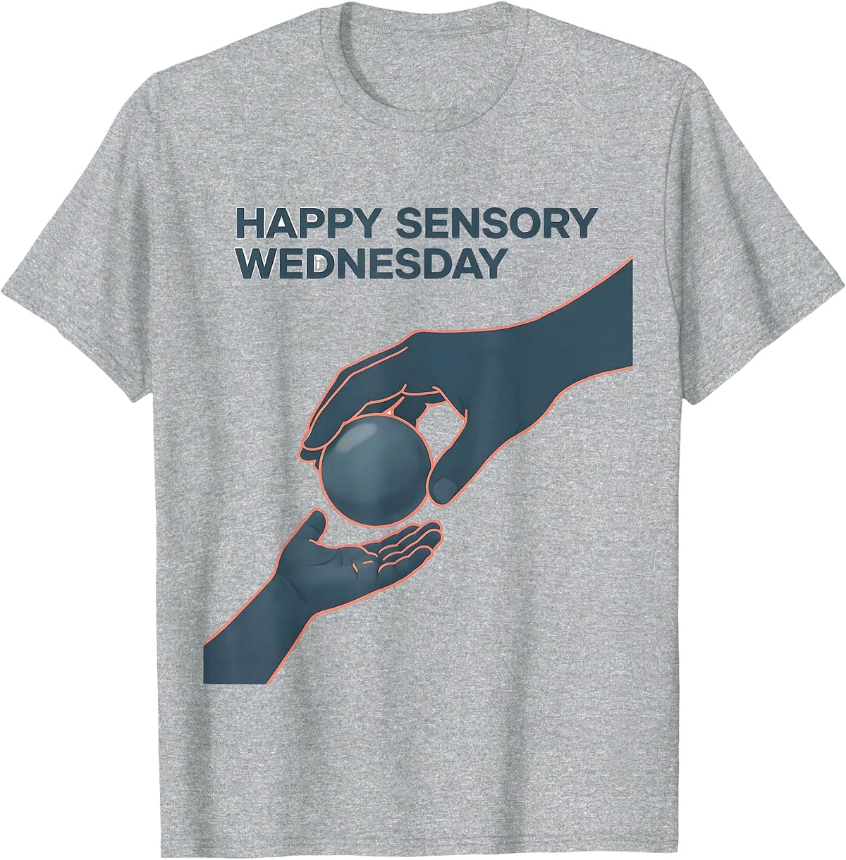 Men's Happy Sensory Wednesday Occupational Therapy OT Assistant T-Shirt - Heather Grey