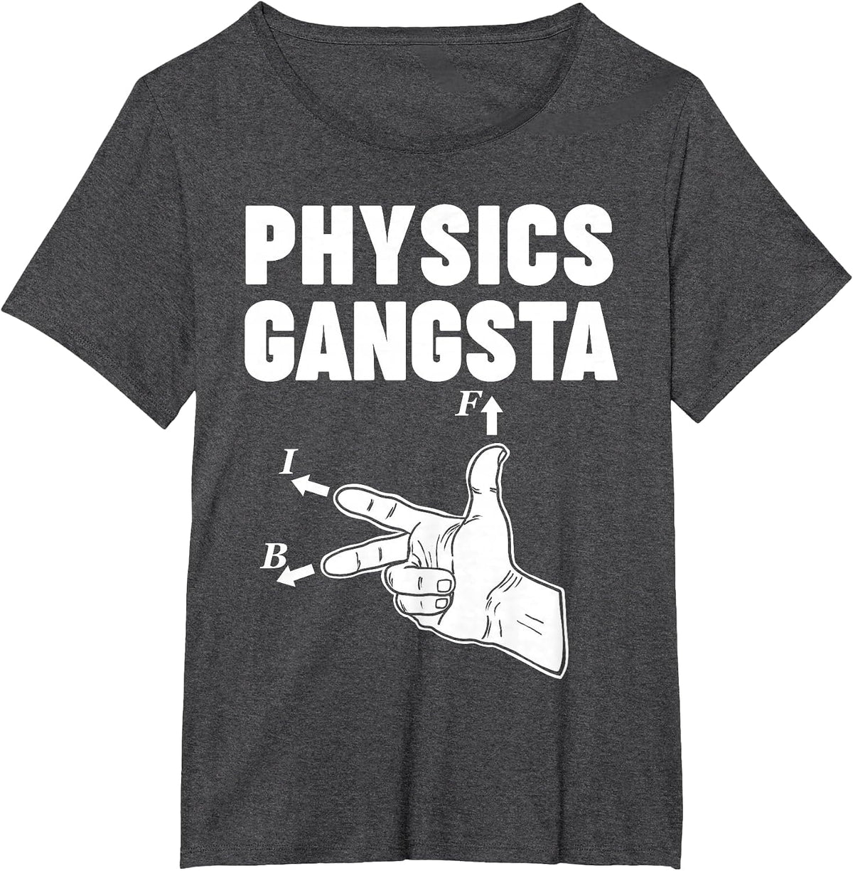Physics Gangsta T-Shirt - Dark Heather Grey