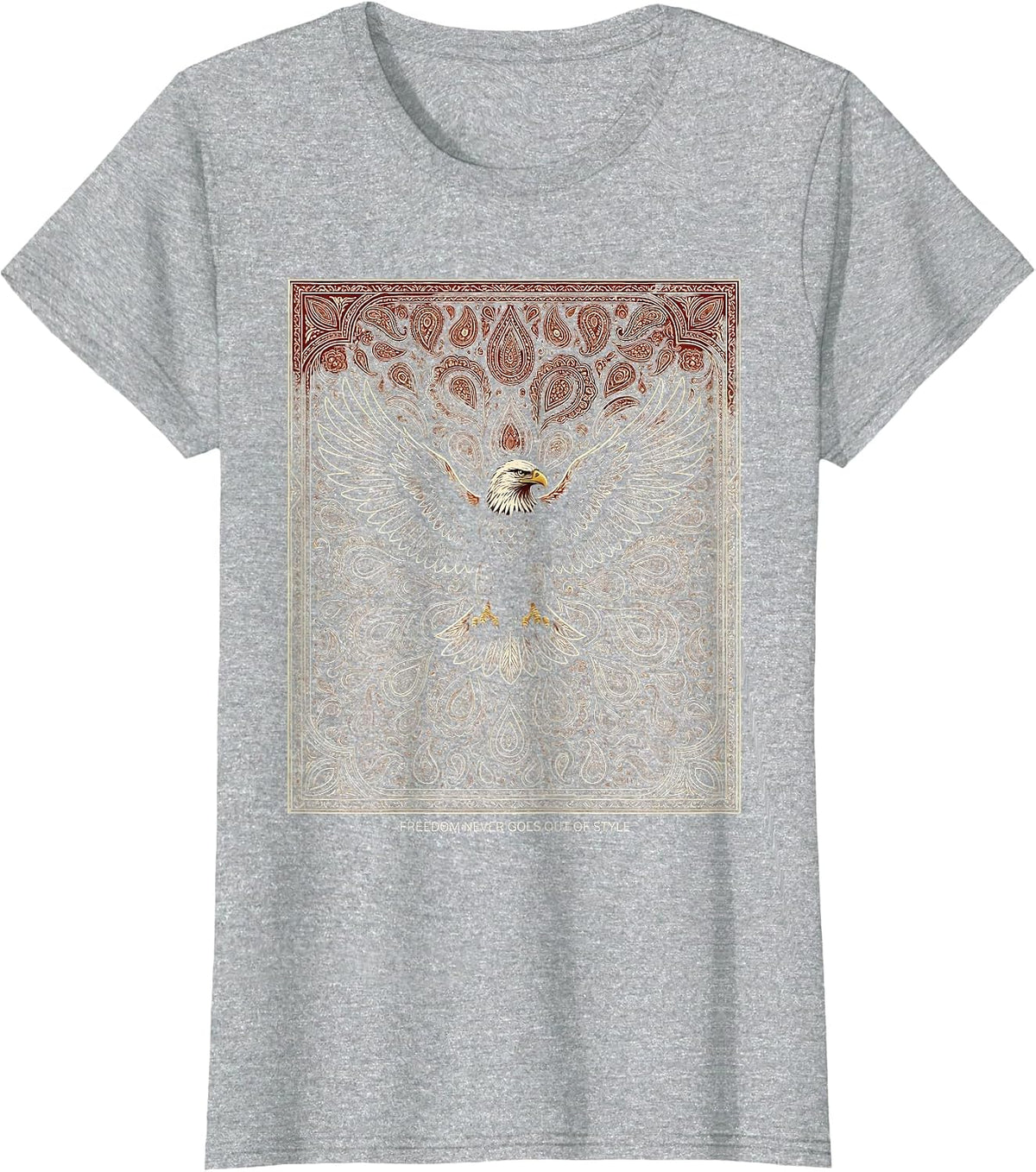 Live Free - Freedom Never Goes Out of Style T-Shirt - Heather Grey