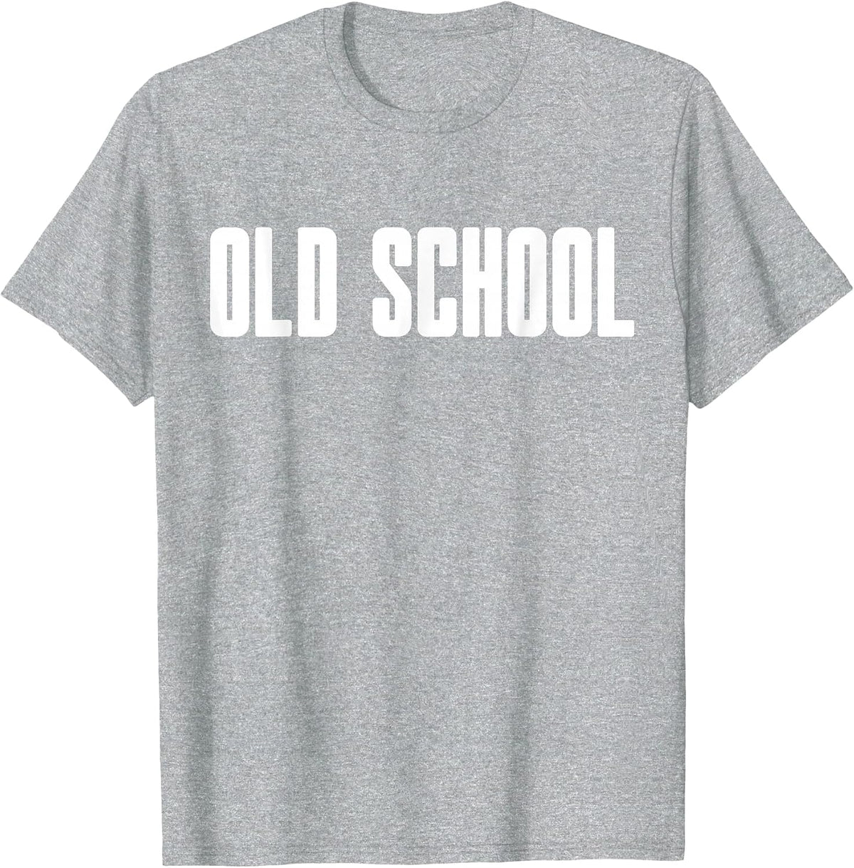 Old School - Mens Womens Classical Trendy 70s 80s 90s Fun T-Shirt - Heather Grey