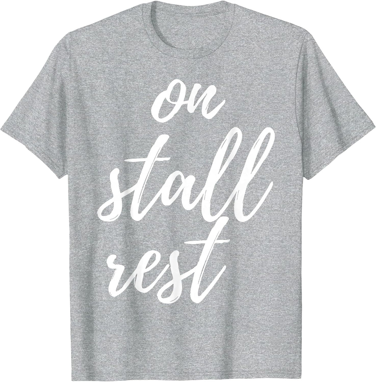 On Stall Rest Funny Horse Riding Equestrian Farm Western T-Shirt - Heather Grey