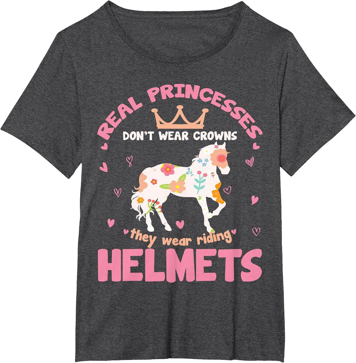 Horse Lover Horse Girl T-Shirt - Dark Heather Grey