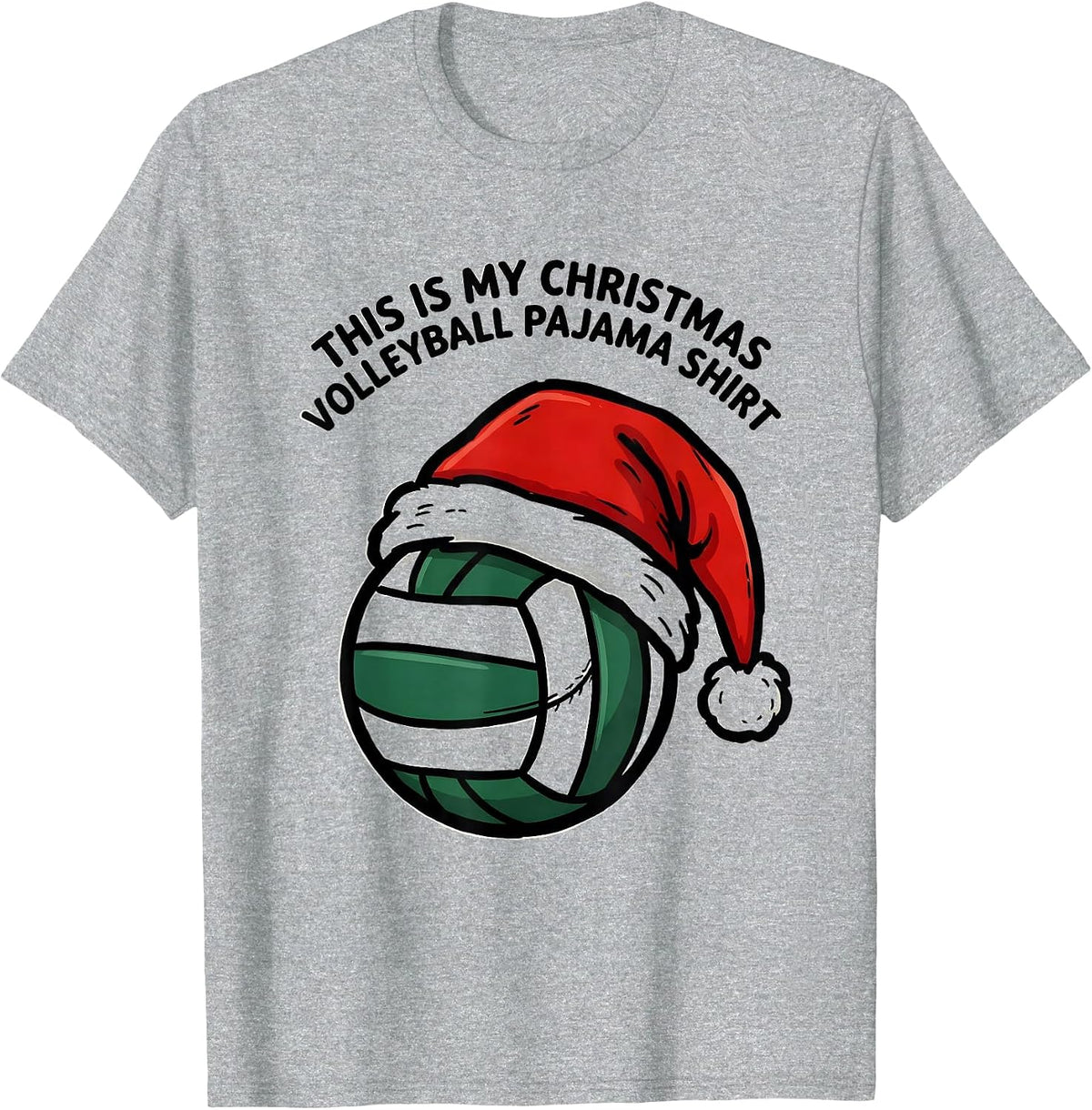 Men's This Is My Christmas Volleyball Pajama Shirt Sport T-Shirt - Heather Grey