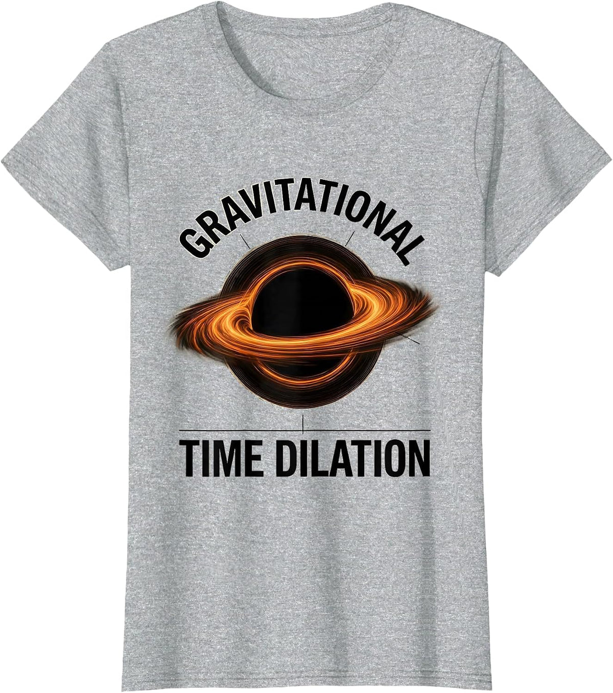 Gravitational Time Dilation Astrophysics Science Physics T-Shirt - Heather Grey
