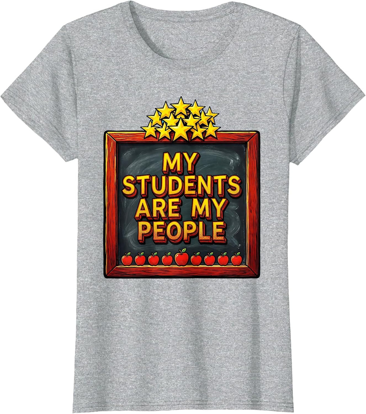 My Students Are My People Elementary Teacher T-Shirt - Heather Grey