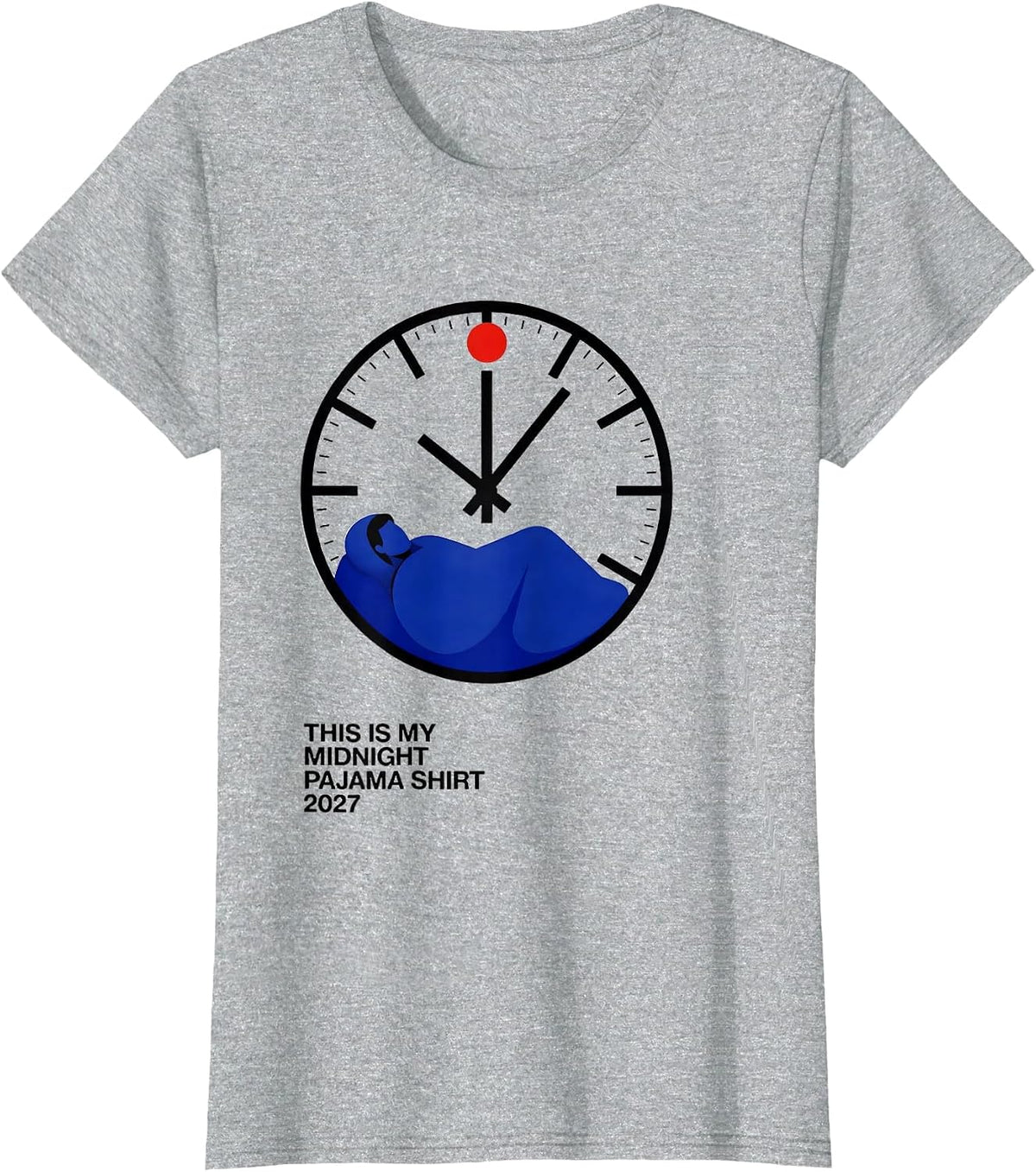 This Is My Midnight Pajama Shirt 2027 Swiss International T-Shirt - Heather Grey