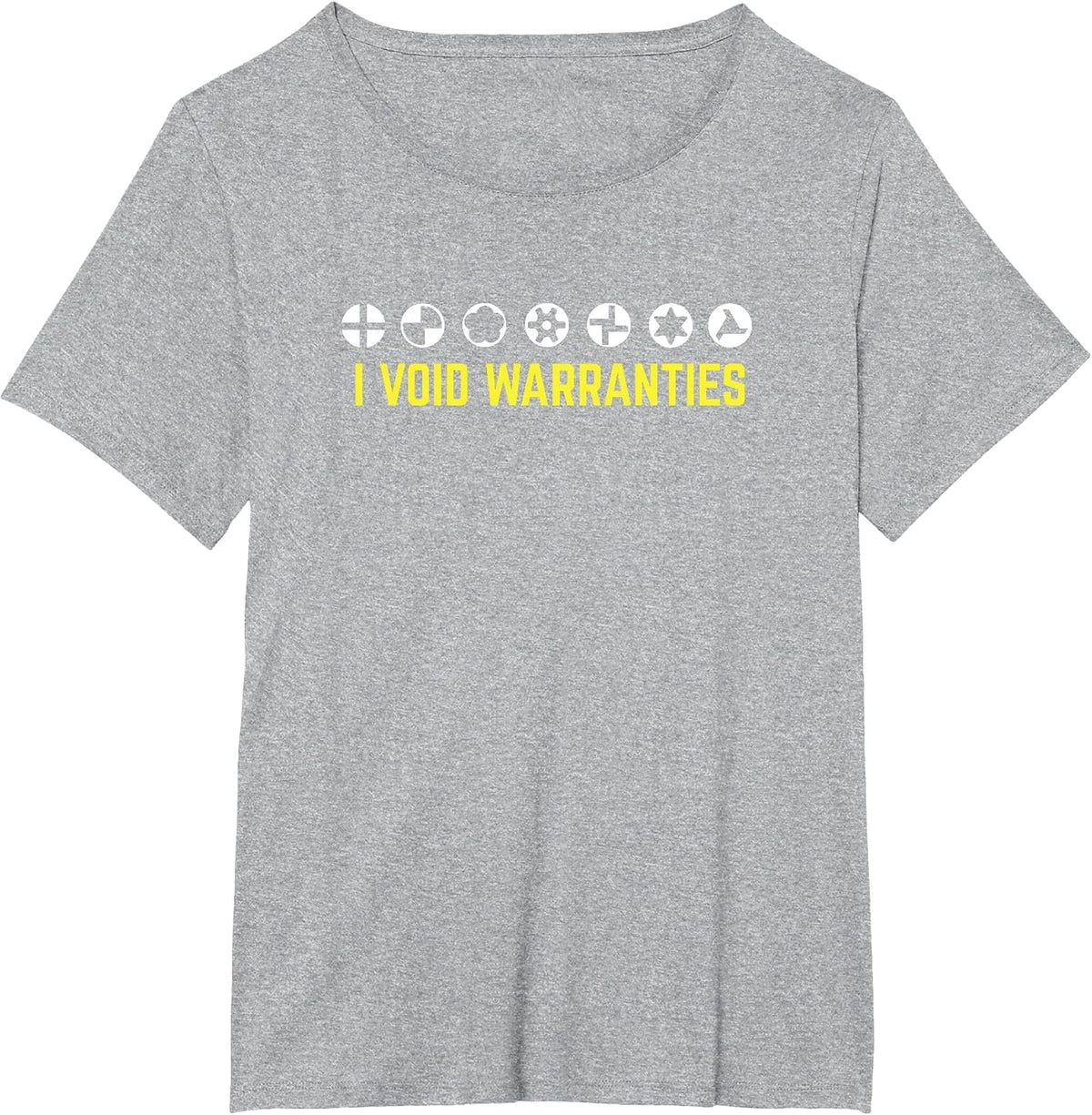 I Void Warranties T-Shirt Funny Sarcastic Auto Repair Tee T-Shirt - Heather Grey