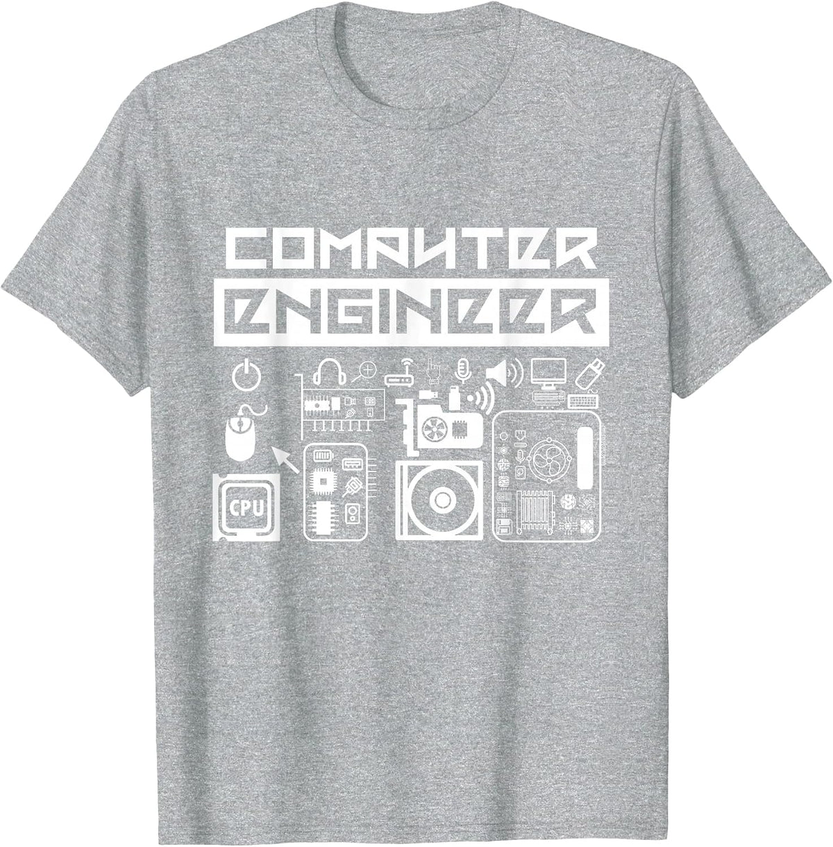 Computer Engineer Coder Programming Coding Programmer T-Shirt - Heather Grey