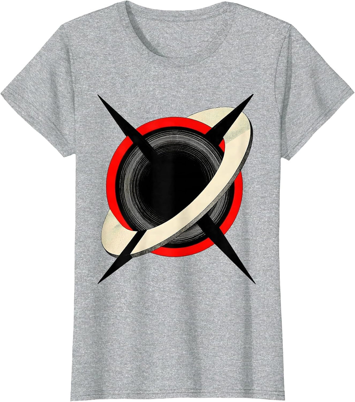 Women's Black Hole Physics Astrophysical Science Enthusiast T-Shirt - Heather Grey