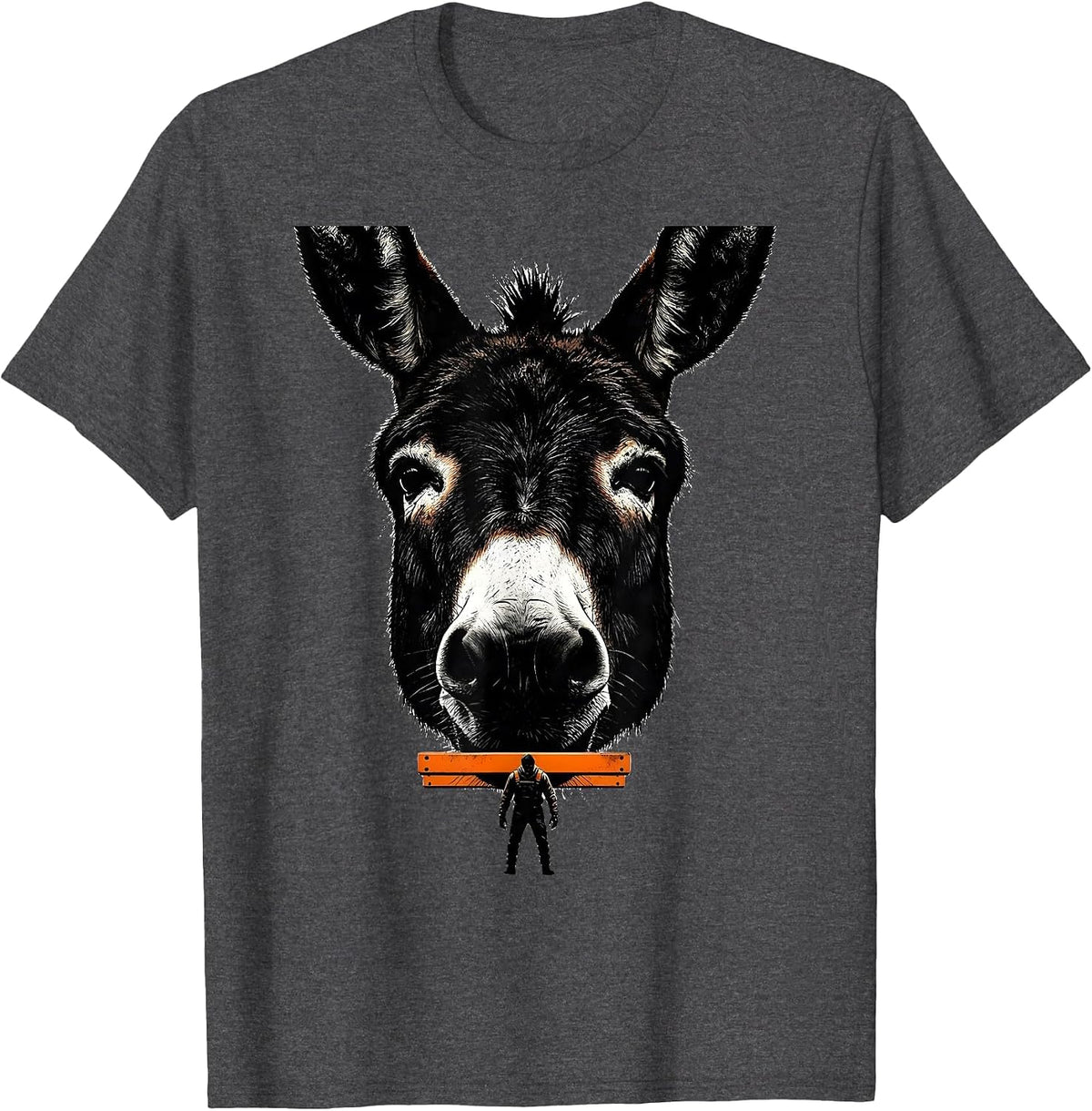 Donkey Keeper Farm Animal Humor Silly T-Shirt - Dark Heather Grey