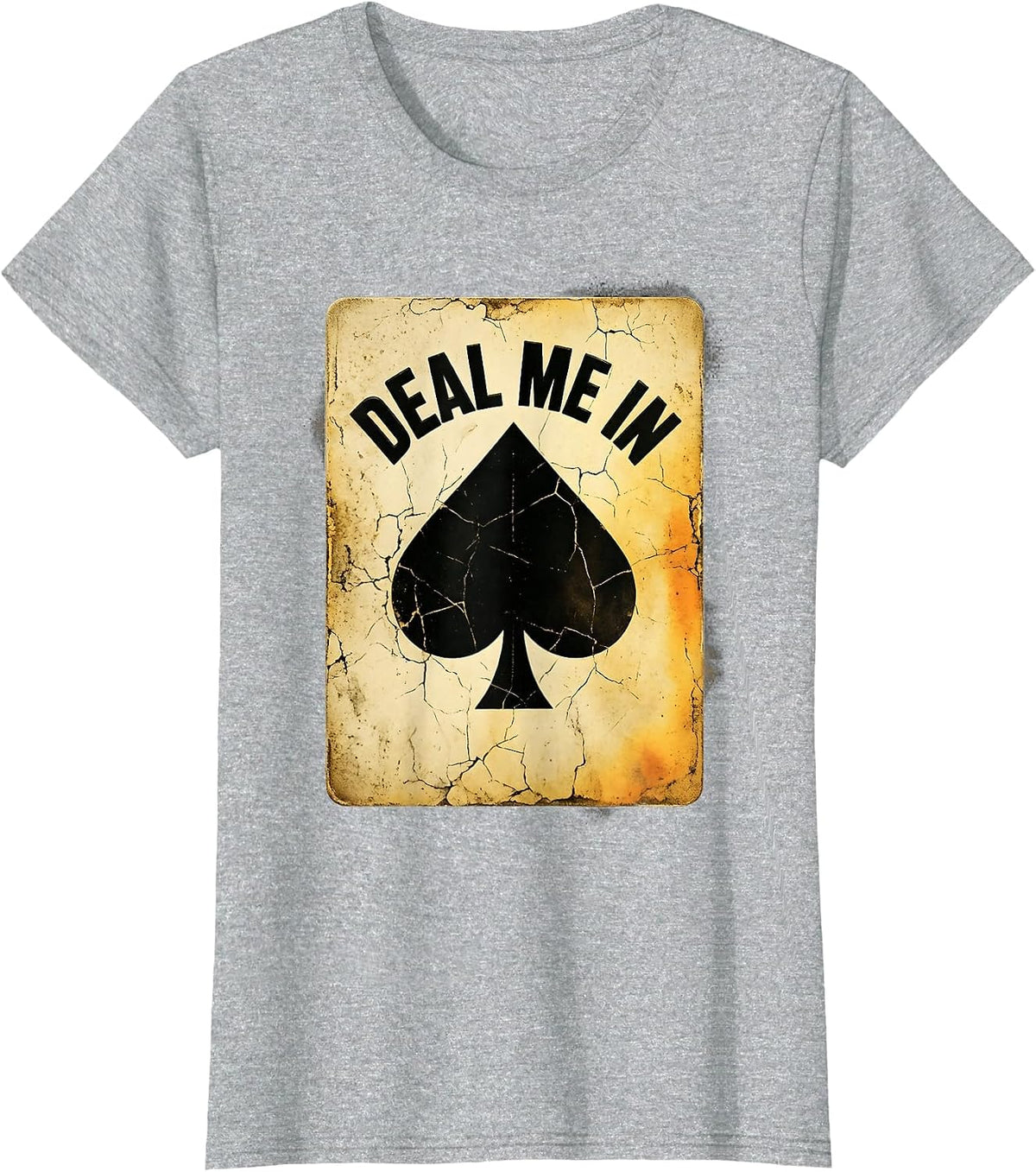 Deal Me In Poker Graphic for Card Players T-Shirt - Heather Grey