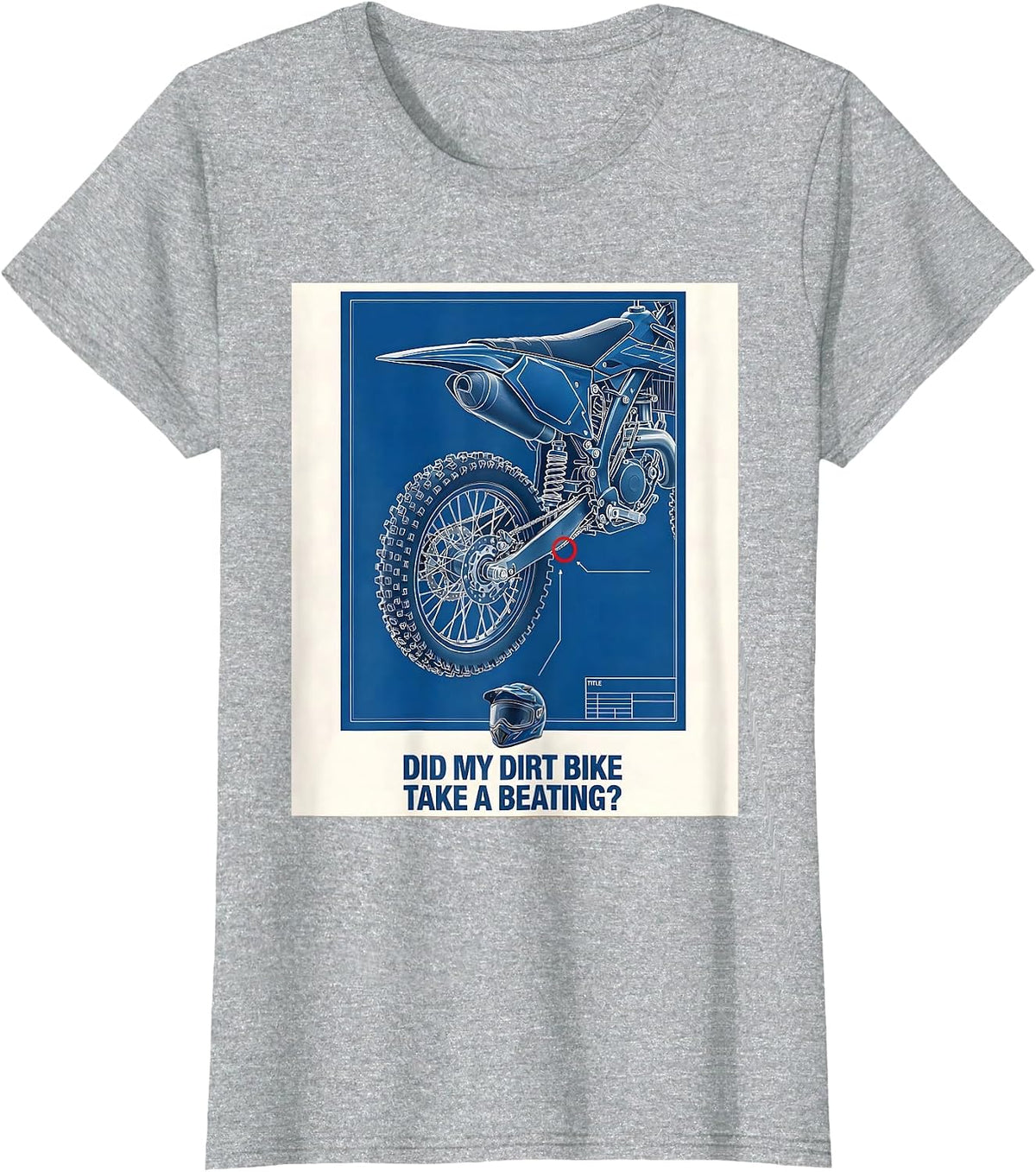 Women's Did My Dirt Bike Take A Beating Funny Motocross Rider Gift T-Shirt - Heather Grey