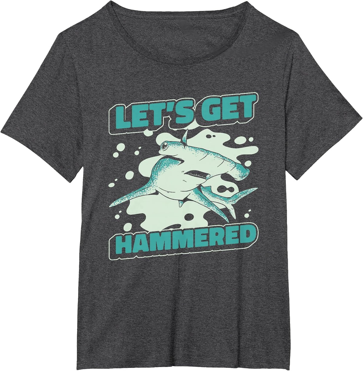 Hammerhead Shark Hammer Fish T-Shirt - Dark Heather Grey