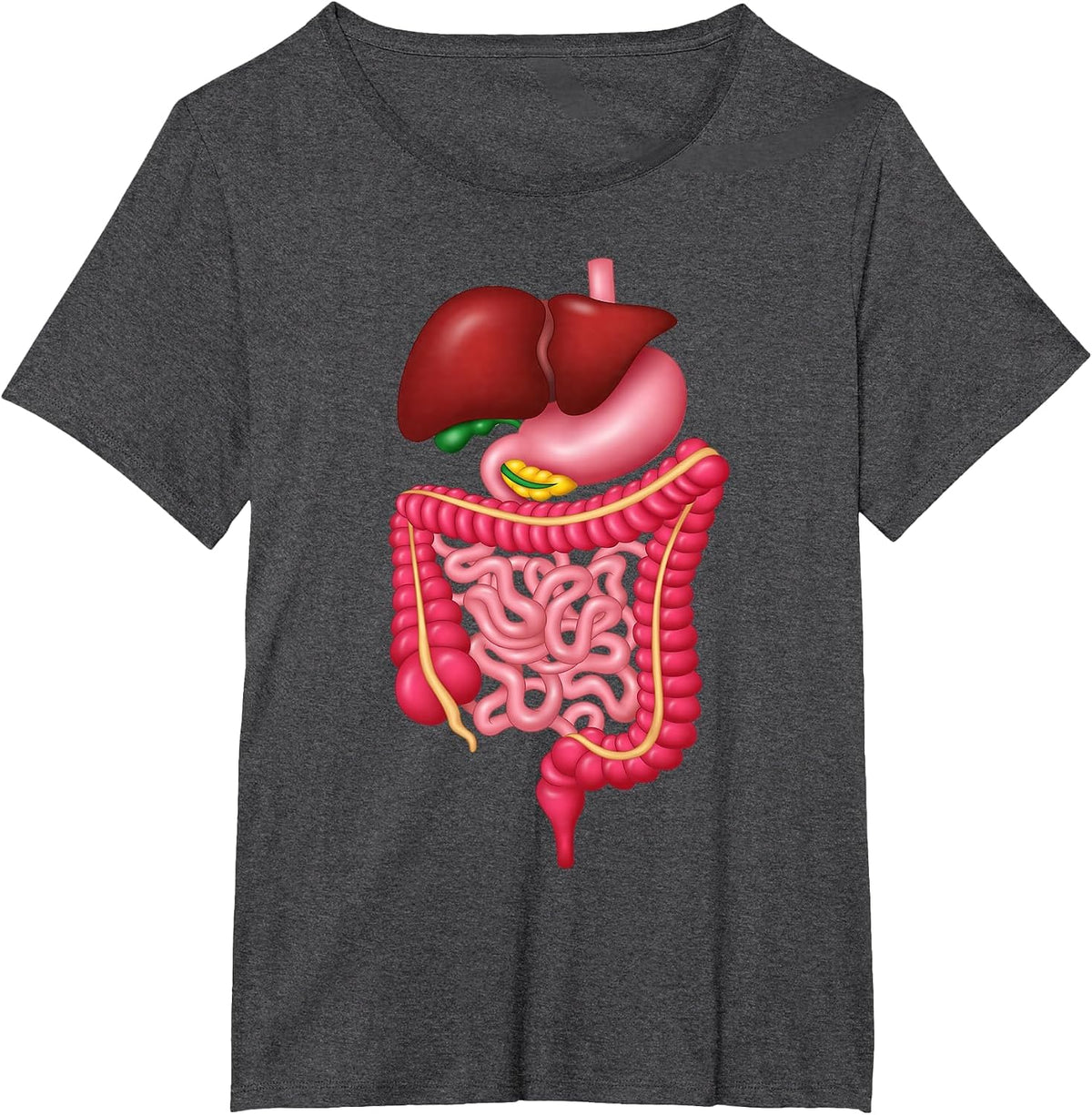 Digestive System Endoscopy Tech Nurse Gastrointestinal T-Shirt - Dark Heather Grey
