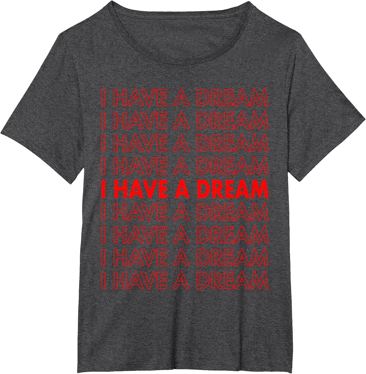 Martin Luther King Jr. Day I Have A Dream Retro T-Shirt - Dark Heather Grey