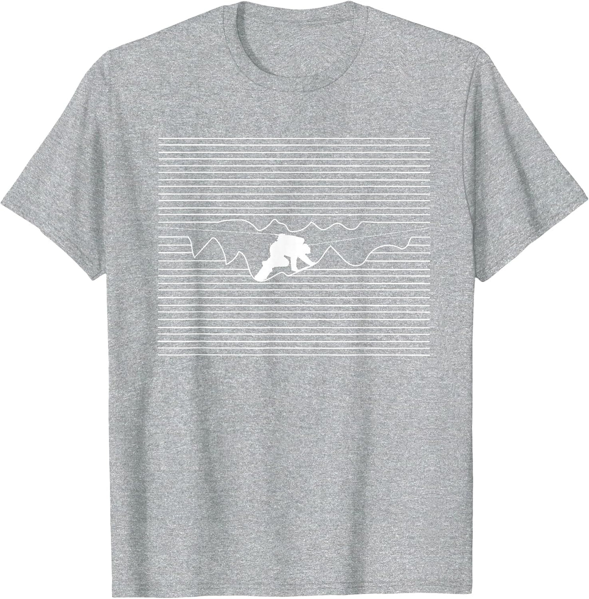 Caving Design for a Cave Explorer T-Shirt - Heather Grey