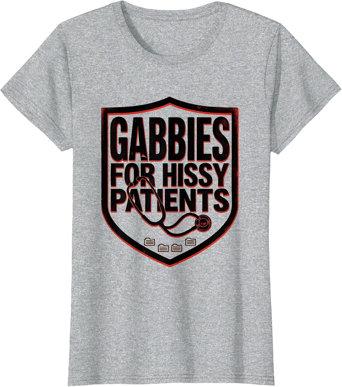 Women's Gabbies For Hissy Patients Funny Vet Tech Veterinary T-Shirt - Heather Grey