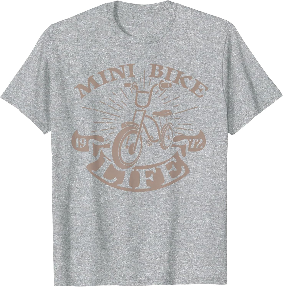 Minibike Mini Motorbike Funny Pocket Bike T-Shirt - Heather Grey