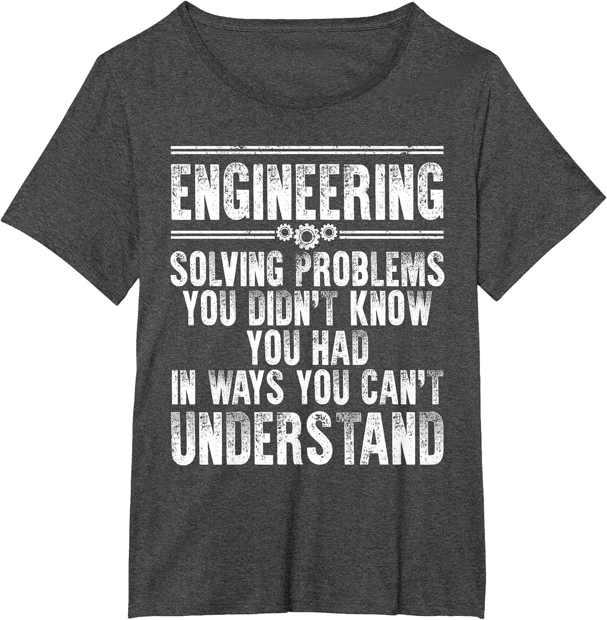 Funny Engineering Design for Men Women Kids Engineer Student T-Shirt - Dark Heather Grey