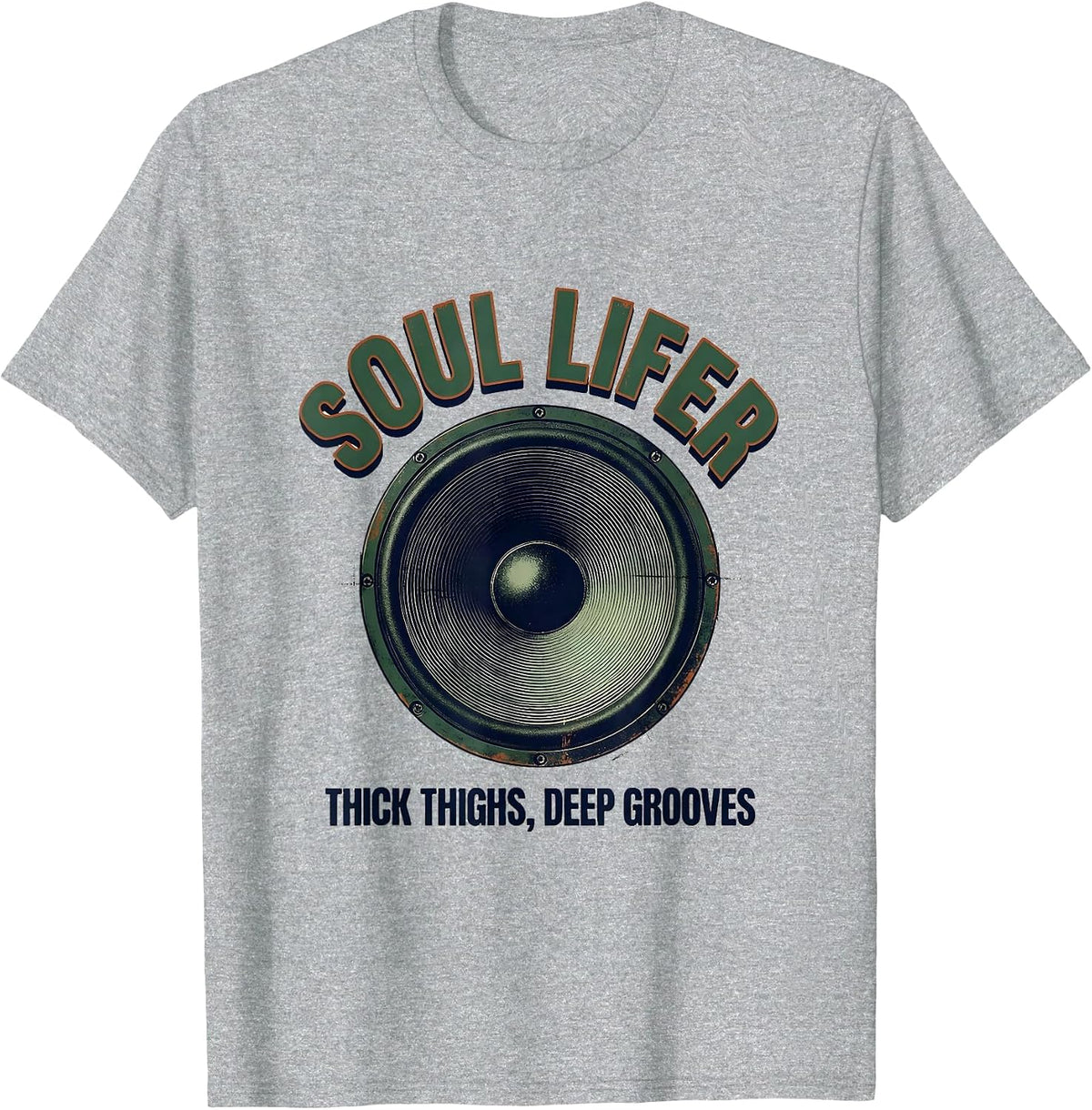 Men's Soul Lifer Thick Thighs Deep Grooves Vintage T-Shirt - Heather Grey