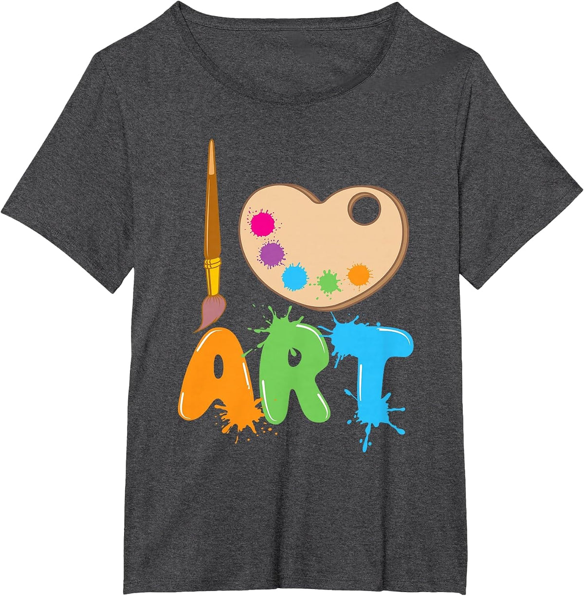 Cool Painting Art for Men Women Draw Pencil Drawing Teacher T-Shirt - Dark Heather Grey