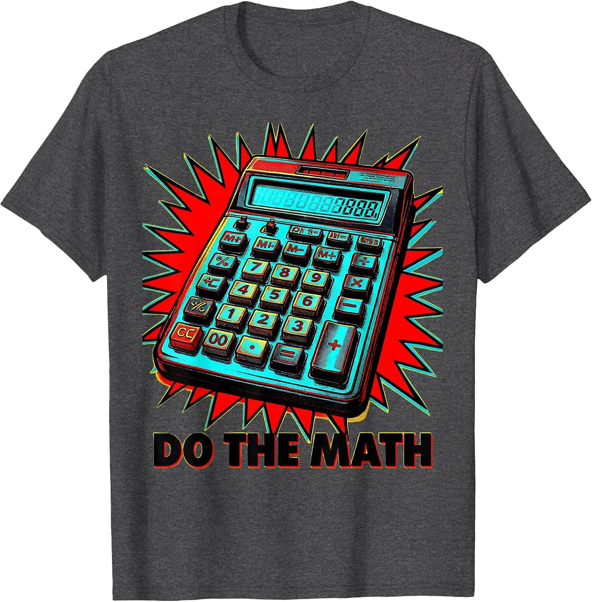 Do the Math Bold Graphic Design for Math Lovers T-Shirt - Dark Heather Grey