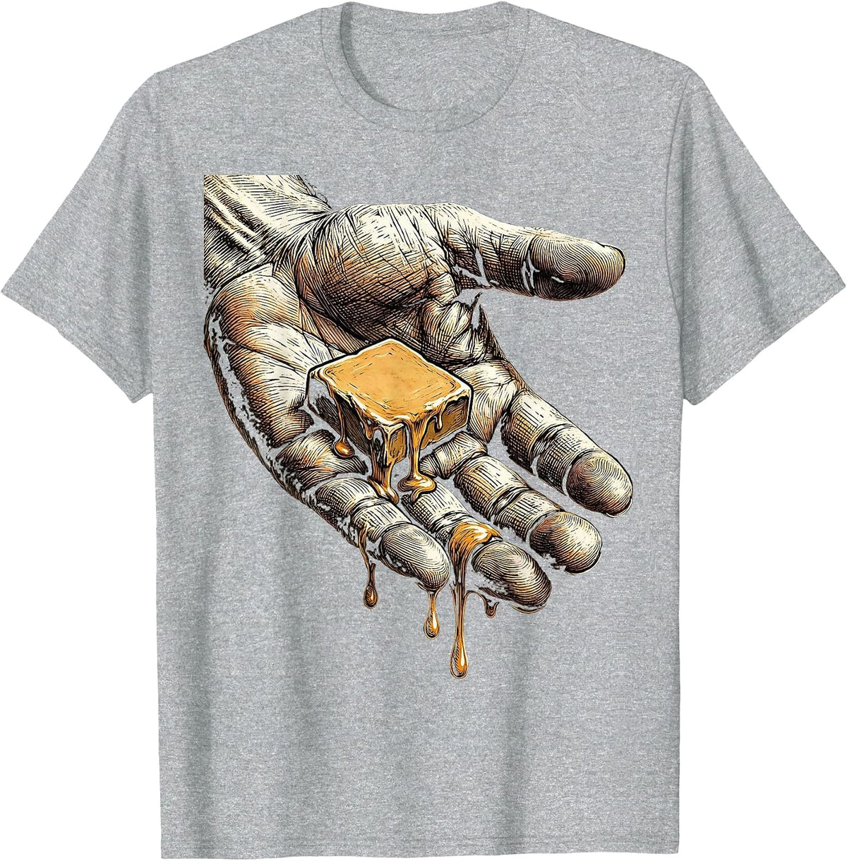 Men's Periodic Table Element Lick Chemistry Science T-Shirt - Heather Grey
