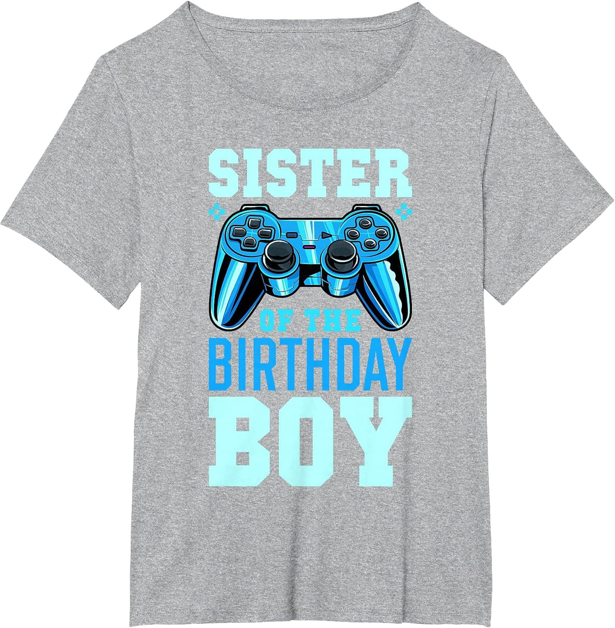 Birthday Child's Sister fits a Video Gamer's Birthday T-Shirt - Heather Grey