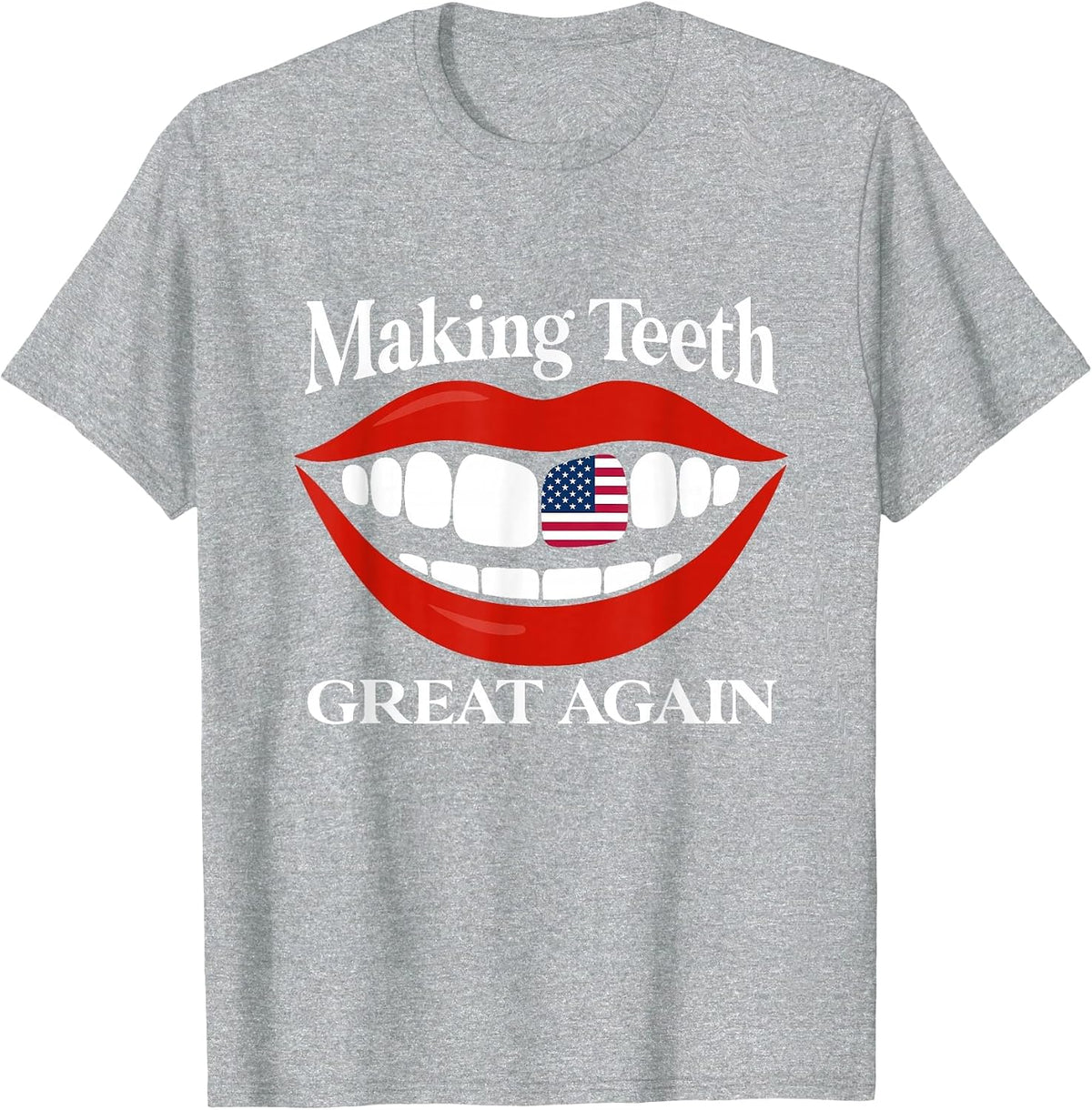 America Oral Health Dental Dentist T-Shirt - Heather Grey